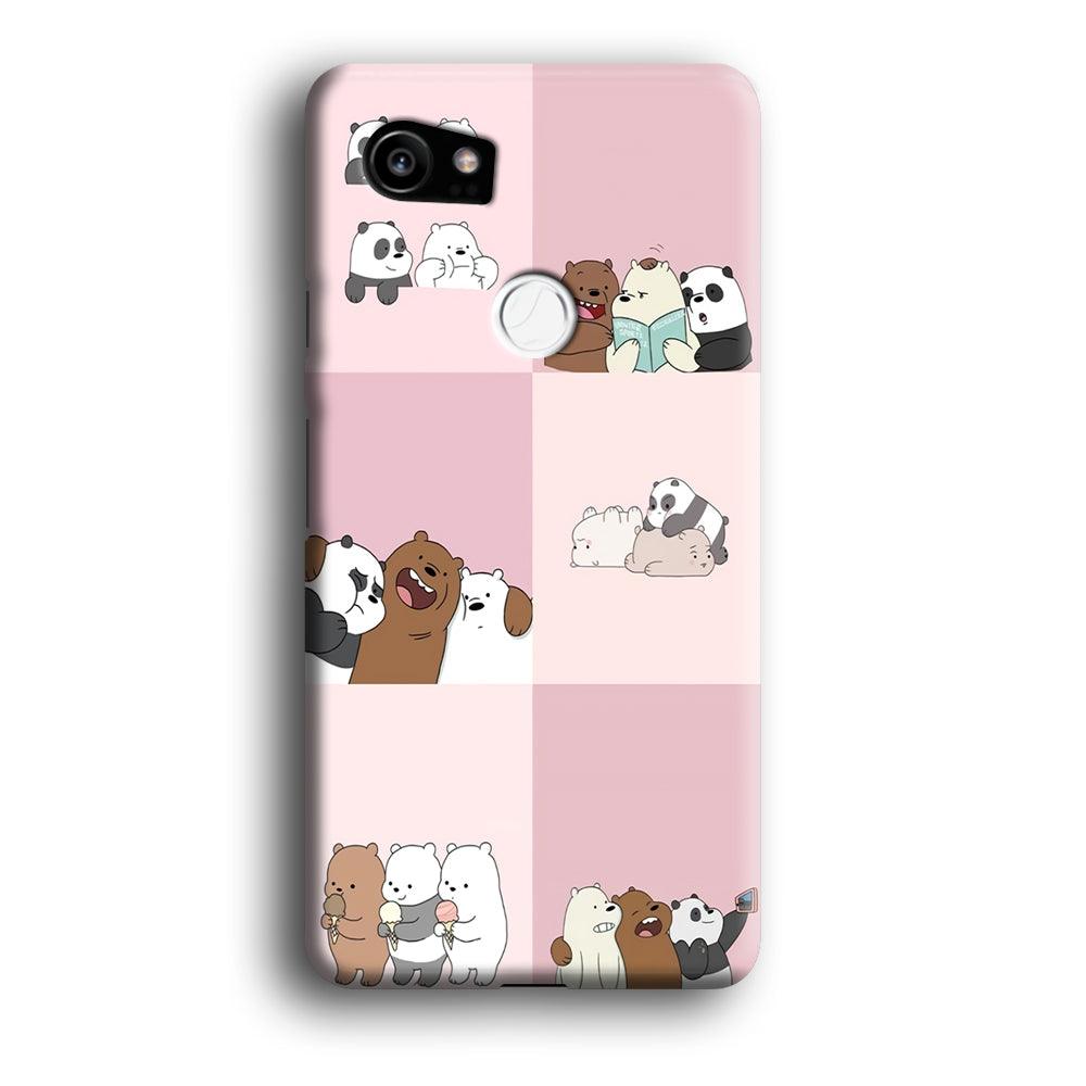 We Bare Bear Daily Life Google Pixel 2 XL 3D Case-Xtracase