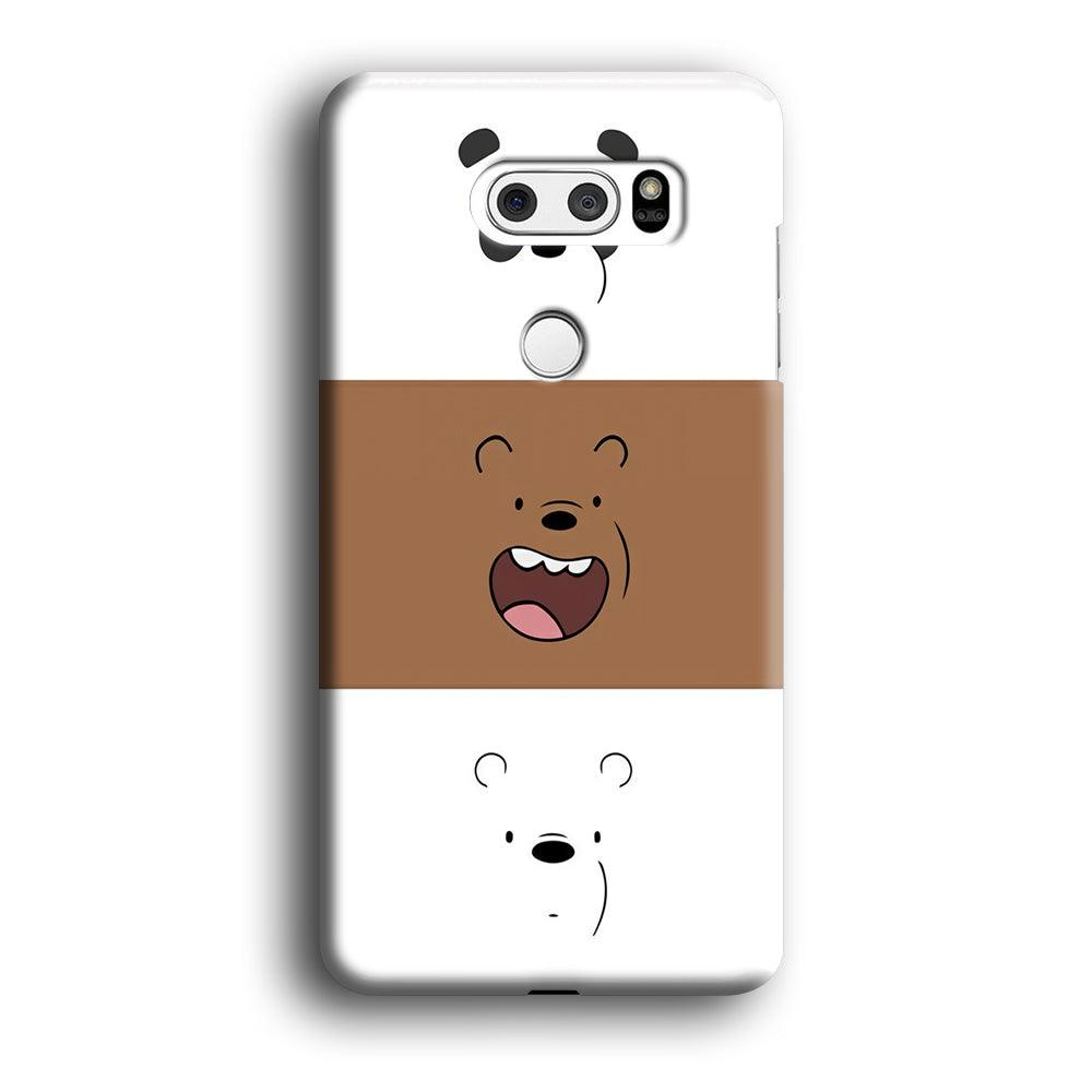 We Bare Bear Face LG V30 3D Case-Xtracase