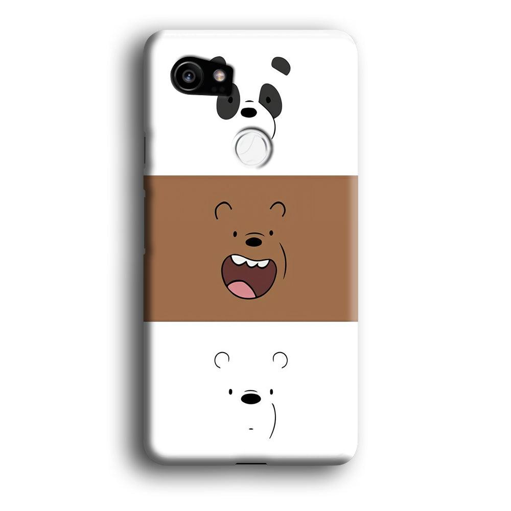 We Bare Bear Face Google Pixel 2 XL 3D Case-Xtracase