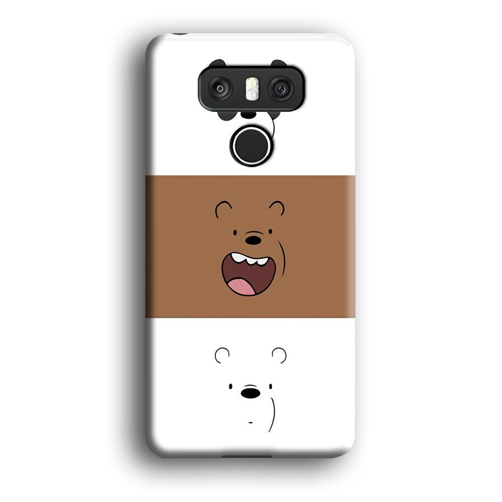 We Bare Bear Face LG G6 3D Case-Xtracase