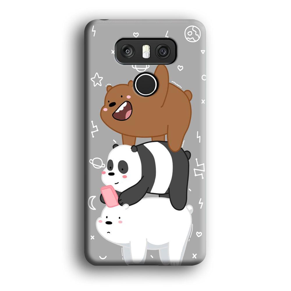 We Bare Bear Overlap LG G6 3D Case-Xtracase