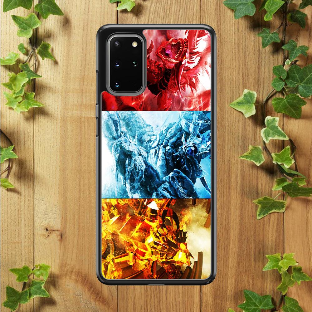 Yu-Gi-Oh 3 Egyptian Gods Samsung Galaxy S20 Plus Case-Plastic / Full Wrap (3D Case)-Xtracase