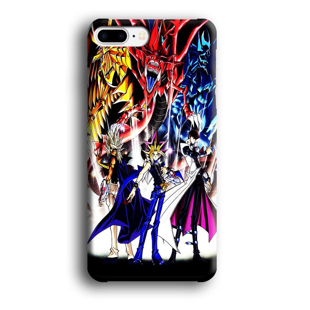 Yu-Gi-Oh 3 Monster Art iPhone 8 Plus Case-Plastic / Full Wrap (3D Case)-Xtracase