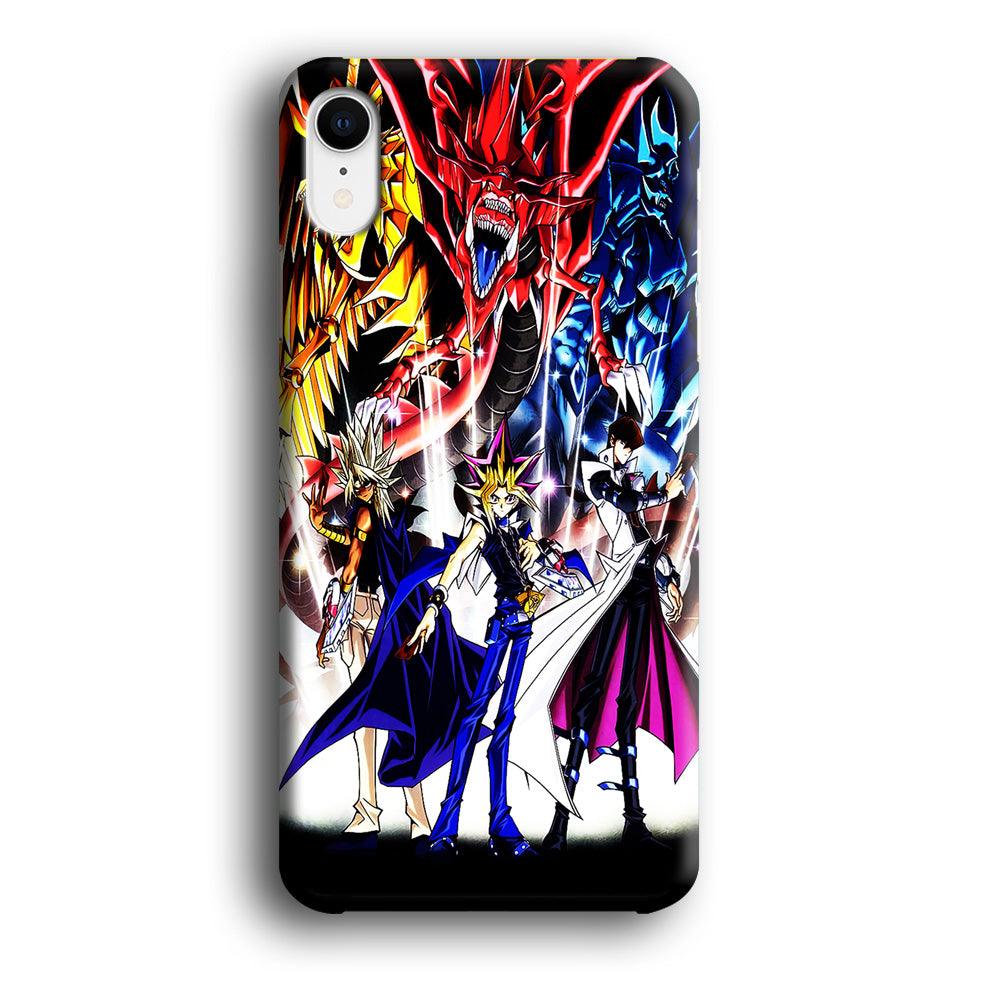 Yu-Gi-Oh 3 Monster Art iPhone XR Case-Plastic / Full Wrap (3D Case)-Xtracase