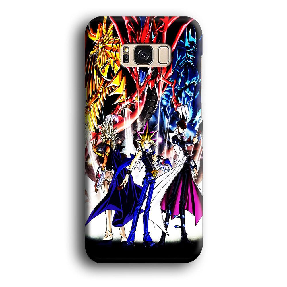 Yu-Gi-Oh 3 Monster Art Samsung Galaxy S8 Case-Plastic / Full Wrap (3D Case)-Xtracase