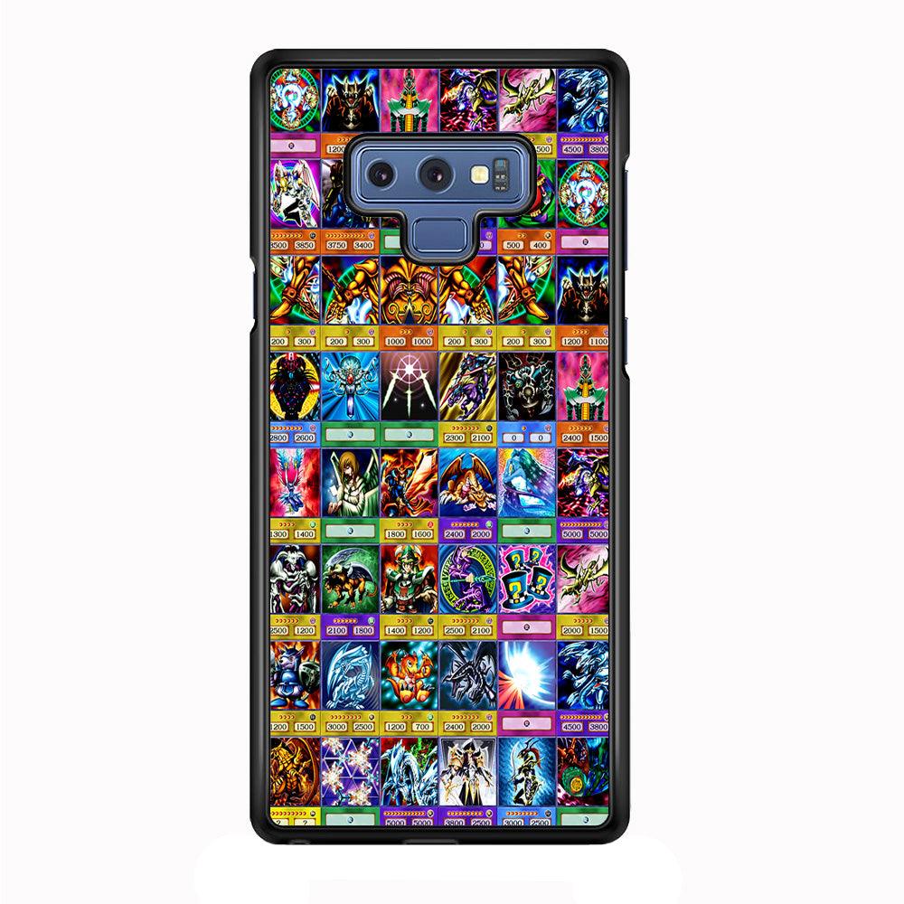 Yu-Gi-Oh Cards Collage Samsung Galaxy Note 9 Case-Rubber / Black (2D Case)-Xtracase