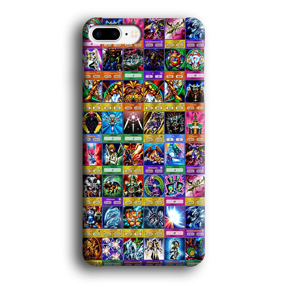 Yu-Gi-Oh Cards Collage iPhone 8 Plus Case-Plastic / Full Wrap (3D Case)-Xtracase