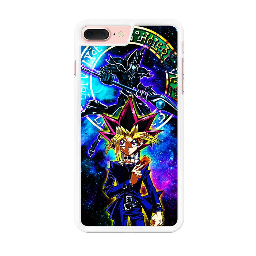 Yu-Gi-Oh Yugi Muto Art iPhone 8 Plus Case-Rubber / White (2D Case)-Xtracase