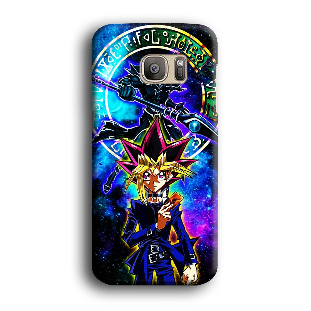 Yu-Gi-Oh Yugi Muto Art Samsung Galaxy S7 Edge Case-Plastic / Full Wrap (3D Case)-Xtracase