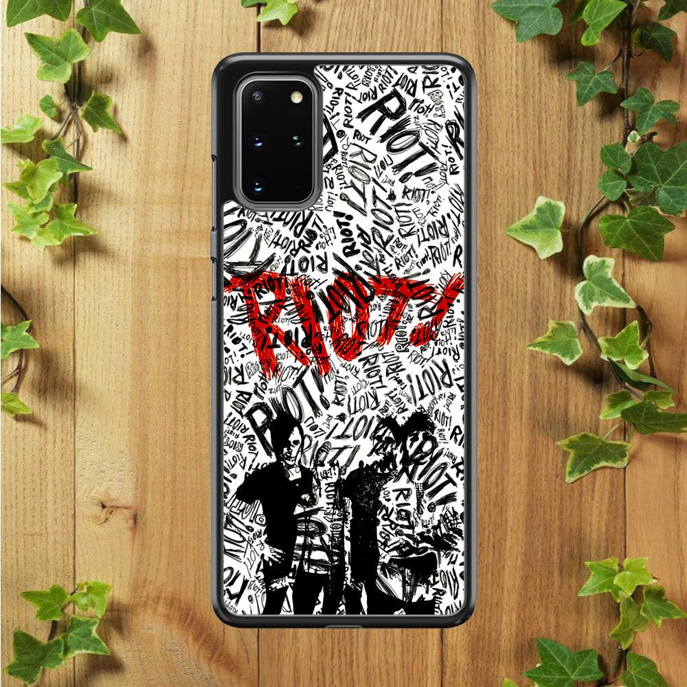 Paramore Riot! Samsung Galaxy S20 Plus Case-Rubber / White (2D Case)-Xtracase