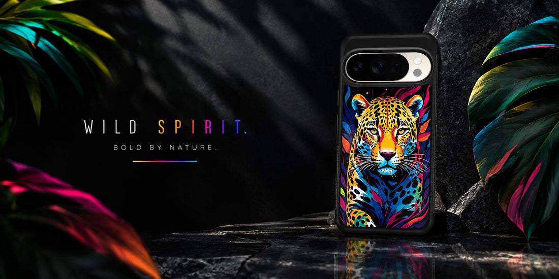 A Colorful Leopard on The Hunt Google Pixel 9 Pro XL Case