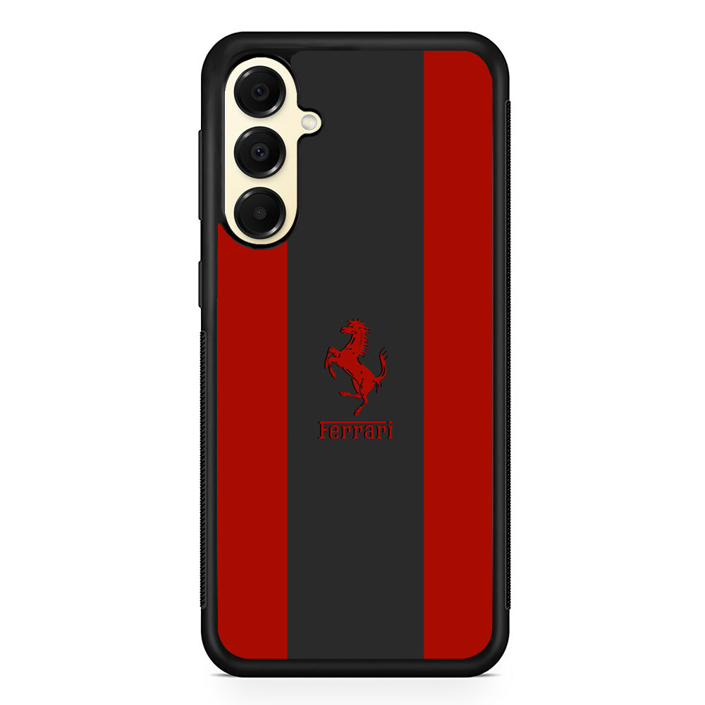 Ferrari Silhouette of Signature Samsung Galaxy A16 Case | Slim Rubber Case for Samsung Galaxy A16