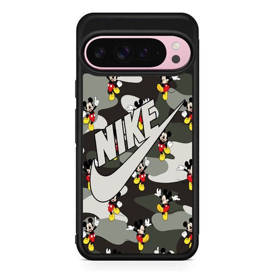 Nike Mickey Camo Google Pixel 9 Pro XL Case | Protective Cover