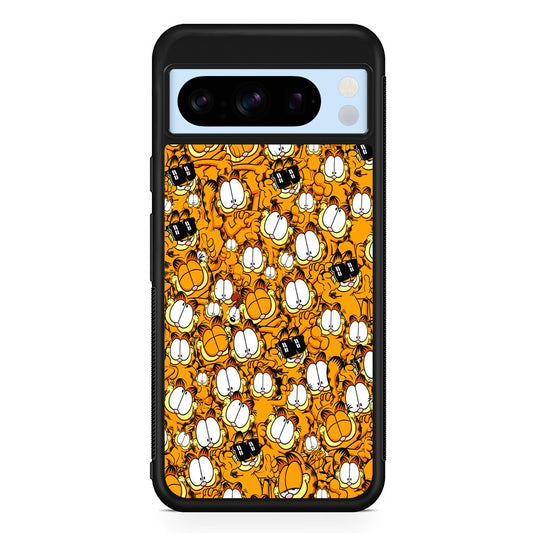 Garfield Cartoon Collage Google Pixel 8 Pro Case | Slim Rubber Case for Google Pixel 8 Pro