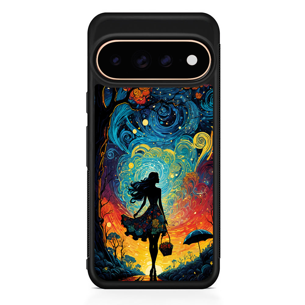 The Girl with The Moon Google Pixel 11 Pro Case - Stylish Protective Phone Case