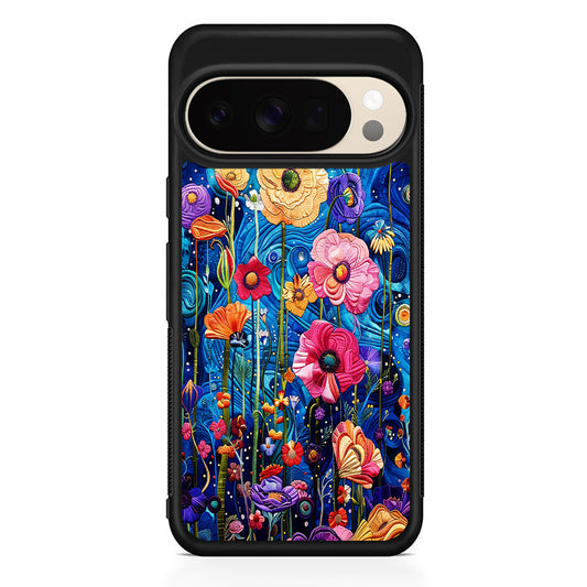 Painting of Flowers with a Blue Sky Google Pixel 10 Pro XL Case | Slim Google Pixel 10 Pro XL Protective Case