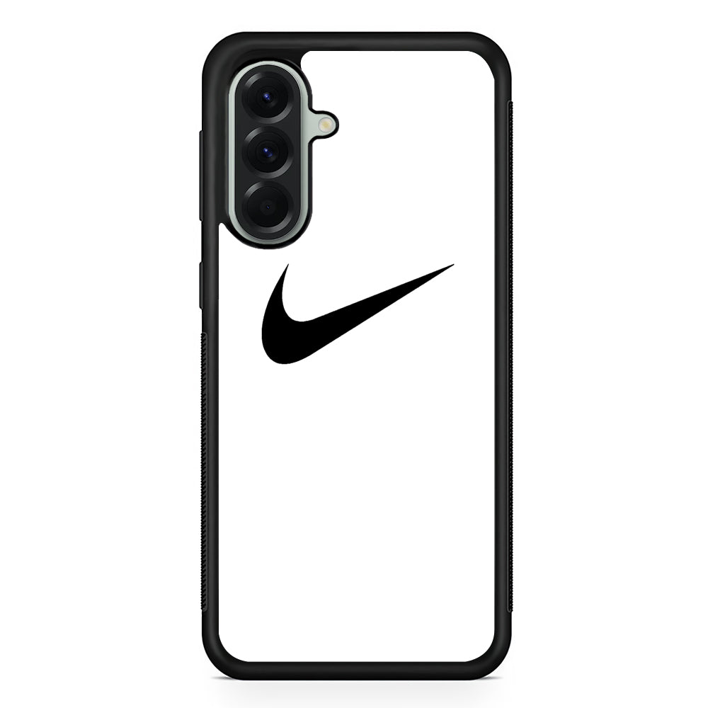 Nike White Milk Black Logo Samsung Galaxy A56 Case | Durable Samsung Galaxy A56 Cover