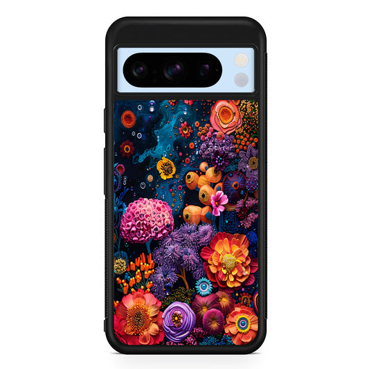 Painting of Flowers and Plants Google Pixel 8 Pro Case | Slim Rubber Case for Google Pixel 8 Pro