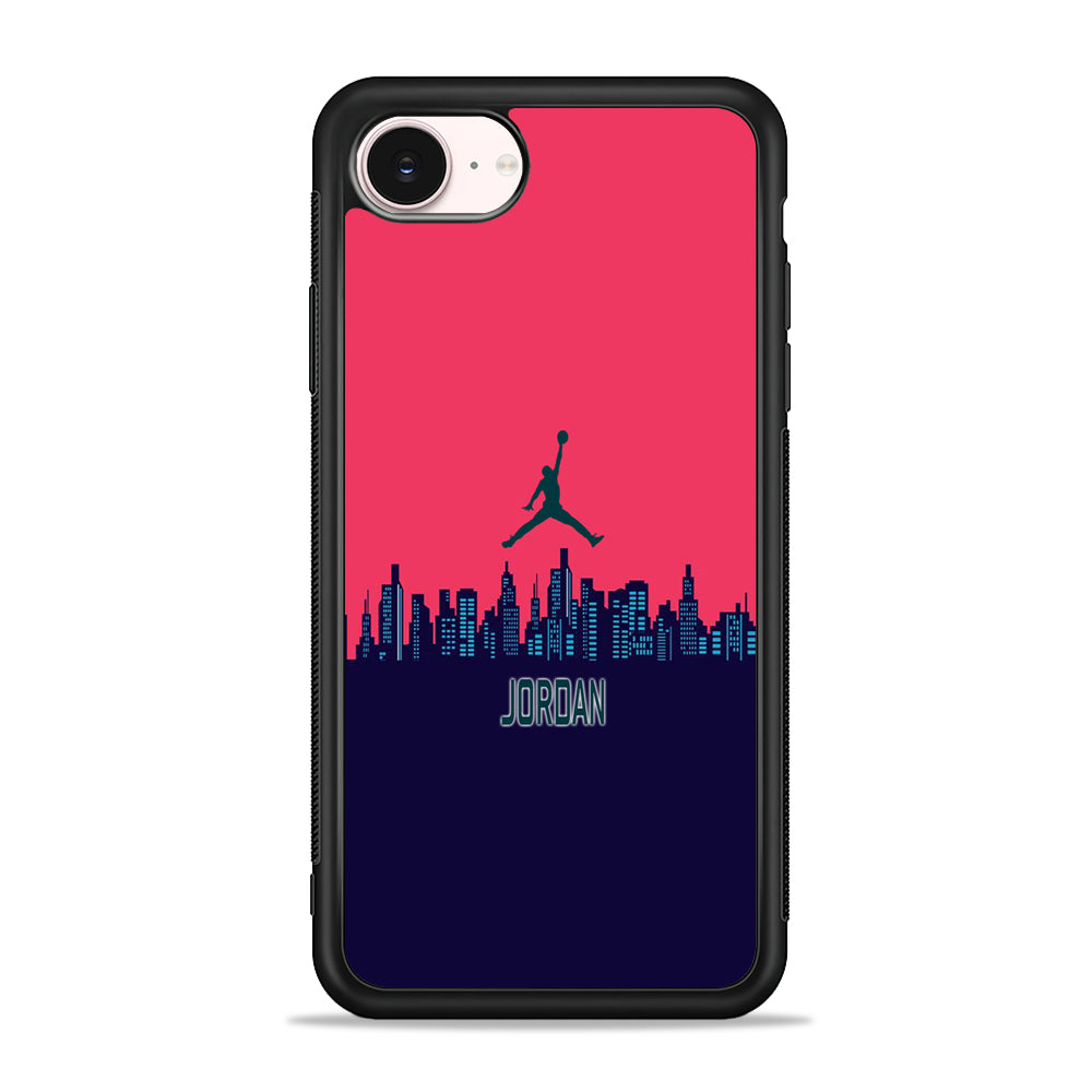 Jordan  Jump City Magenta iPhone 17e Case - Silicone Case