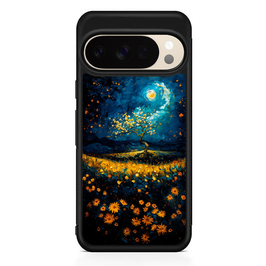 Starry Night Blossoms Painting Google Pixel 10 Pro XL Case | Slim Google Pixel 10 Pro XL Protective Case