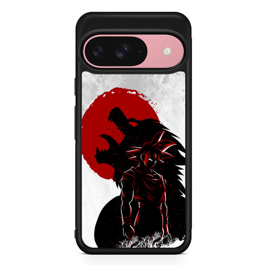 Dragon Ball Goku Red Moon Google Pixel 9 Case | Google Pixel 9 Protective Rubber Case