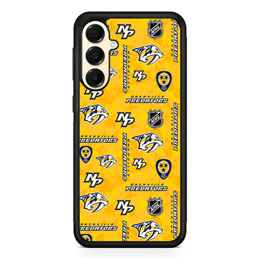 NHL Nashville Predators Pixel Samsung Galaxy A16 Case | Slim Rubber Samsung Galaxy A16 Case