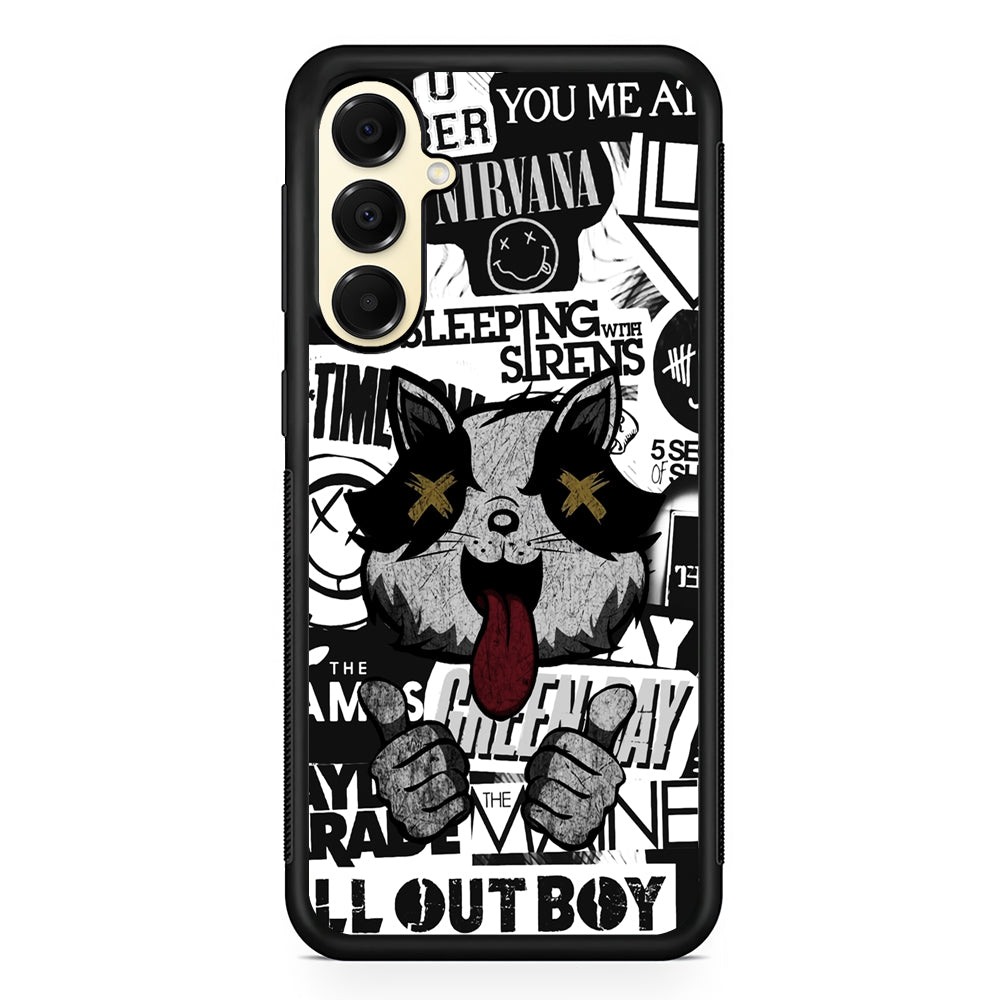 Rock Bands of Playlist Samsung Galaxy A16 Case | Slim Rubber Samsung Galaxy A16 Case