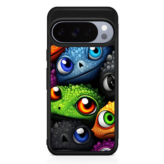 Reptile Eye Cartoon Google Pixel 10 Pro Case | Slim Google Pixel 10 Pro Rubber Case