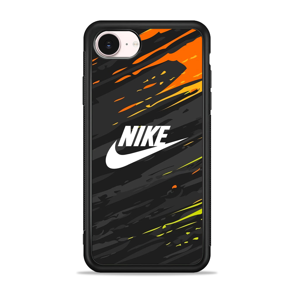 Nike Grey Dominant Abstract iPhone 17e Case - Silicone Case