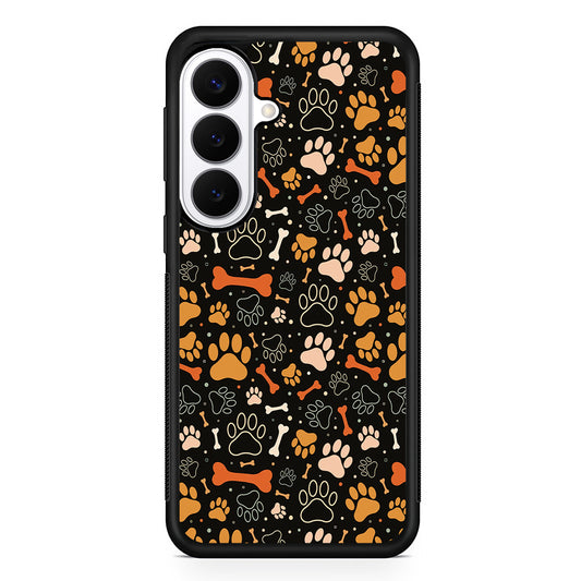 Dog Footprints and Bones Samsung Galaxy S26 Plus Case | Slim Protective Cover for Samsung Galaxy S26 Plus