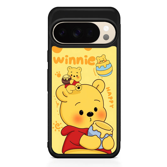 Cute Winnie The Pooh Happy Google Pixel 10 Pro XL Case | Slim Google Pixel 10 Pro XL Protective Case