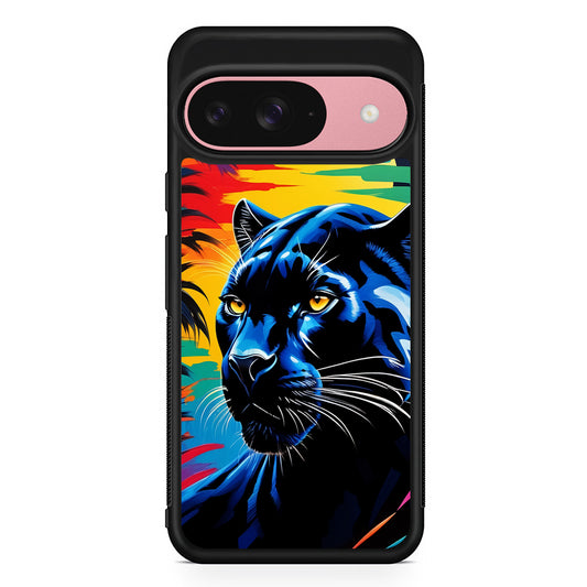 Black Panther At Dusk Google Pixel 9 Case | Google Pixel 9 Protective Rubber Case