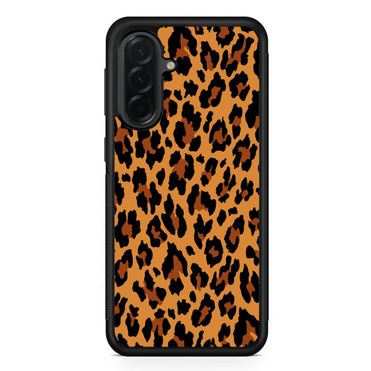 Brown Leopard Skin Pattern Samsung Galaxy A36 Case | Protective Rubber Cover
