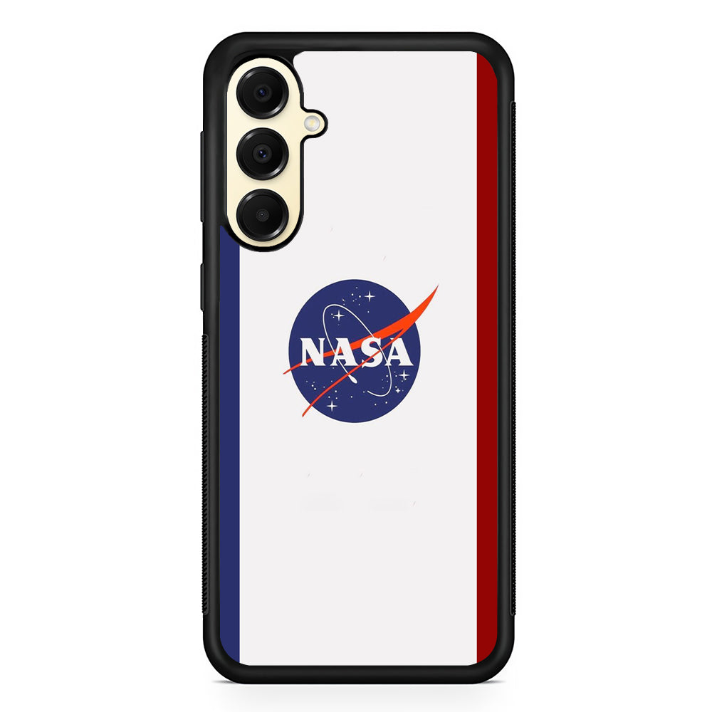 Nasa Stripe Blue Red Emblem Samsung Galaxy A16 Case | Slim Rubber Case for Samsung Galaxy A16