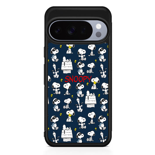 Snoopy All Activity Google Pixel 10 Pro Case | Slim Google Pixel 10 Pro Rubber Case