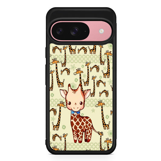 Baby Giraffe Adventure Ground Google Pixel 9 Case | Google Pixel 9 Protective Rubber Case