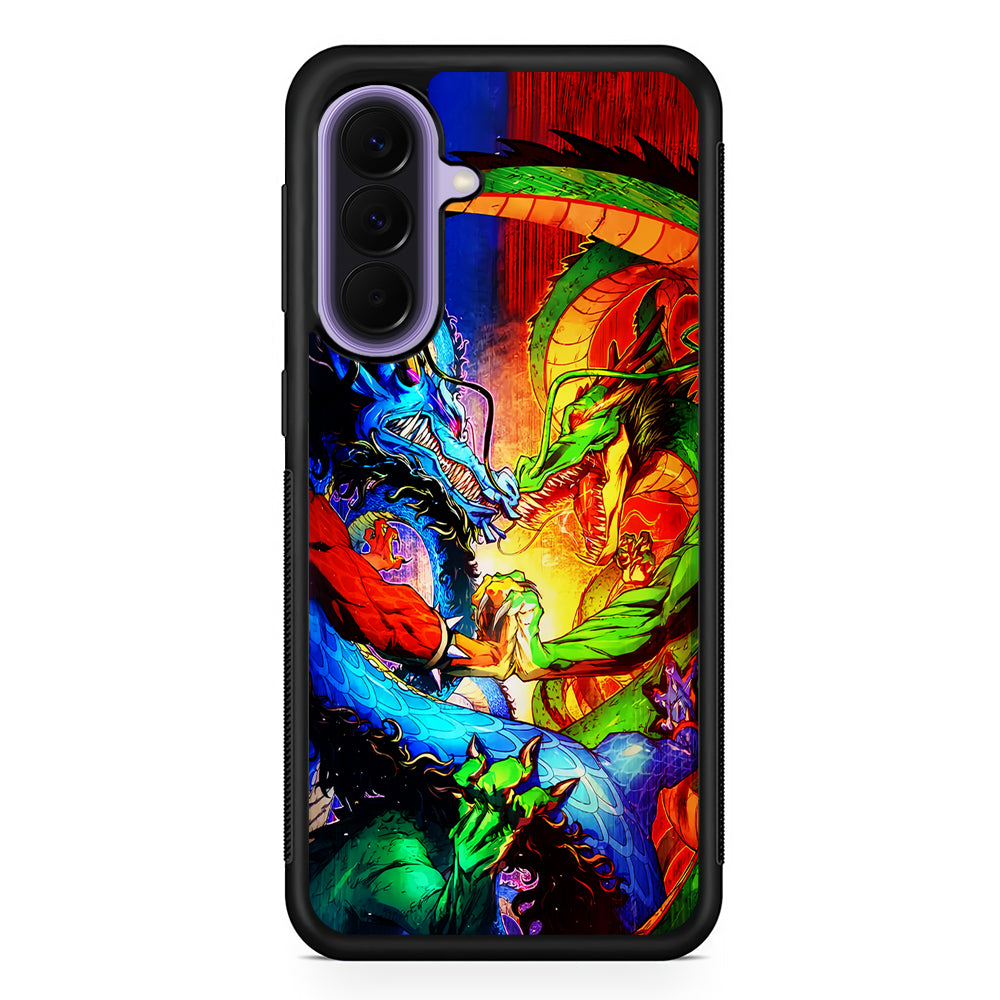 Kaido VS Shenron Crossover Samsung Galaxy A57 Case | Slim Samsung Galaxy A57 Rubber Case