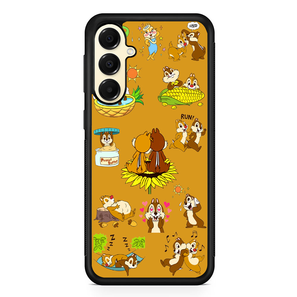 Chip N Dale Daily Activities Samsung Galaxy A16 Case | Slim Rubber Samsung Galaxy A16 Case