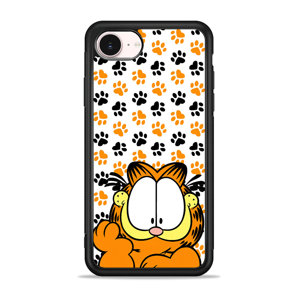 Garfield And His Footprints iPhone 17e Case - Silicone Case
