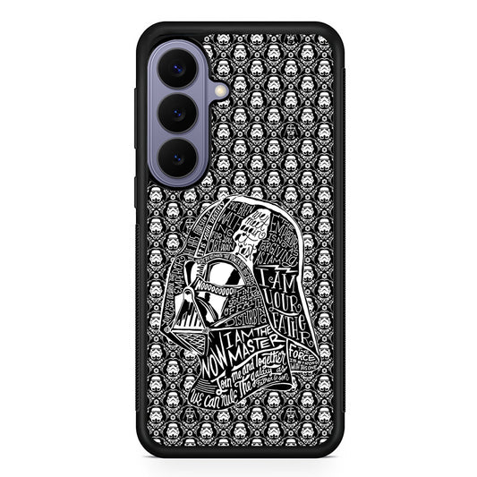 Star Wars Dart Vader Pattern Samsung Galaxy S26 Case | Durable Rubber Case for Samsung Galaxy S26