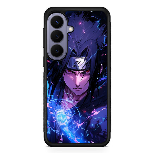 Uchiha Sasuke Serious mode Samsung Galaxy S26 Case | Durable Rubber Case for Samsung Galaxy S26