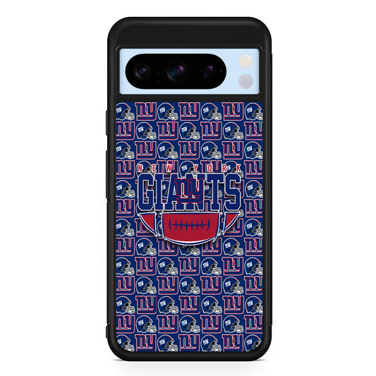 NFL New York Giants Wall Patern Google Pixel 8 Pro Case | Slim Rubber Case for Google Pixel 8 Pro