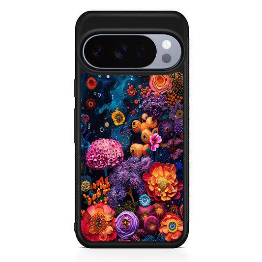 Painting of Flowers and Plants Google Pixel 10 Pro Case | Slim Google Pixel 10 Pro Rubber Case