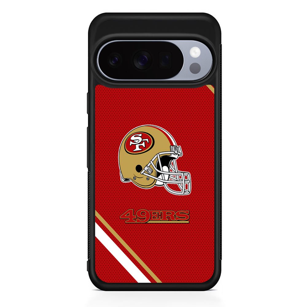 NFL San Francisco 49ers Helmet Google Pixel 10 Pro Case | Google Pixel 10 Rubber Protective Case