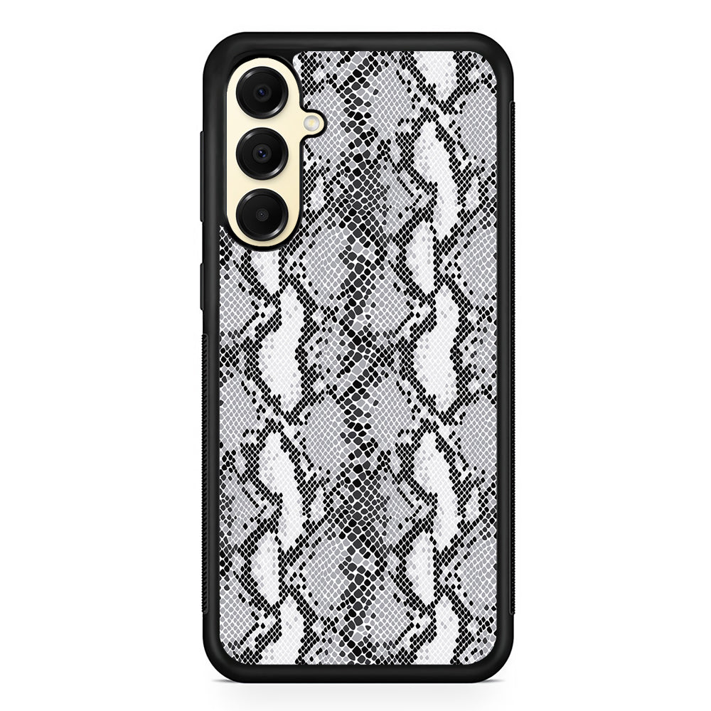 White Snake Skin Pattern Samsung Galaxy A16 Case | Slim Rubber Samsung Galaxy A16 Case