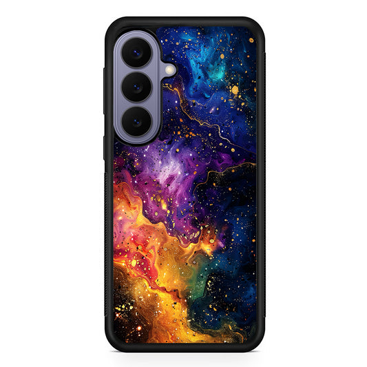 Sparkling Vibrant Abstract Fluid Samsung Galaxy S26 Case | Durable Rubber Case for Samsung Galaxy S26