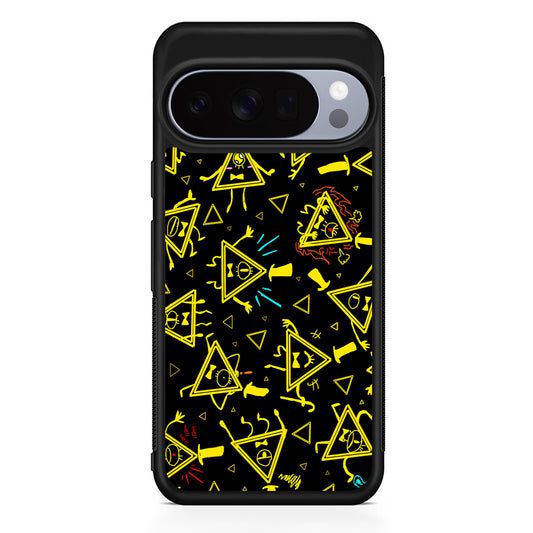 Bill Cipher Gravity Falls Doodle Google Pixel 10 Pro Case | Slim Google Pixel 10 Pro Rubber Case