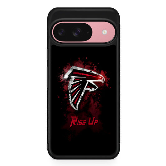 NFL Atlanta Falcons Rise Up Google Pixel 9 Case | Google Pixel 9 Protective Rubber Case