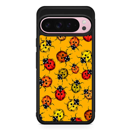 Colorful Ladybugs Pattern Google Pixel 9 Pro XL Case | Protective Cover