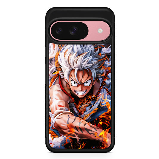 One Piece Luffy Gear 5 Google Pixel 9 Case | Google Pixel 9 Protective Rubber Case
